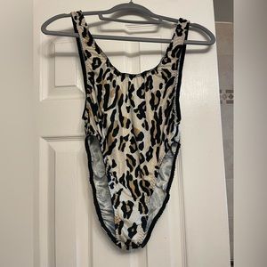 HAH leopard bodysuit